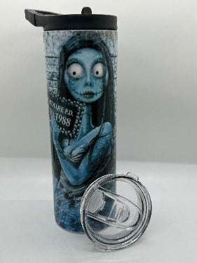 Jack and Sally Mugshot Sublimation Tumbler