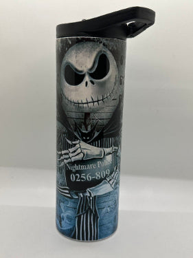 Jack and Sally Mugshot Sublimation Tumbler